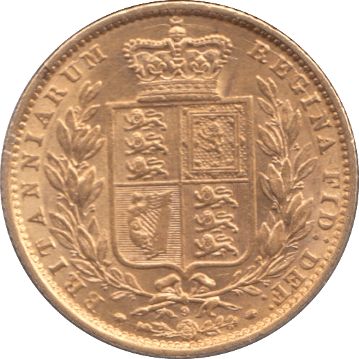 1871 GOLD SOVEREIGN ( EF ) DIE 9 - SOVEREIGN - Cambridgeshire Coins