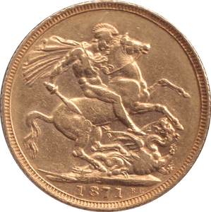 1871 GOLD SOVEREIGN ( EF ) - SOVEREIGN - Cambridgeshire Coins