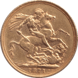 1871 GOLD SOVEREIGN ( EF ) - SOVEREIGN - Cambridgeshire Coins