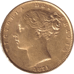 1871 GOLD SOVEREIGN ( GVF ) DIE 1 - SOVEREIGN - Cambridgeshire Coins