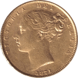 1871 GOLD SOVEREIGN ( GVF ) DIE 1 - SOVEREIGN - Cambridgeshire Coins