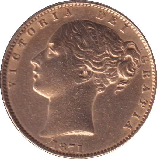 1871 GOLD SOVEREIGN ( GVF ) DIE 73 - SOVEREIGN - Cambridgeshire Coins