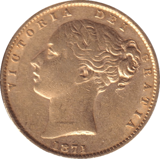 1871 GOLD SOVEREIGN ( GVF ) DIE NO. 2 - SOVEREIGN - Cambridgeshire Coins