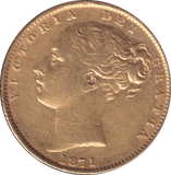 1871 GOLD SOVEREIGN ( GVF ) - SOVEREIGN - Cambridgeshire Coins