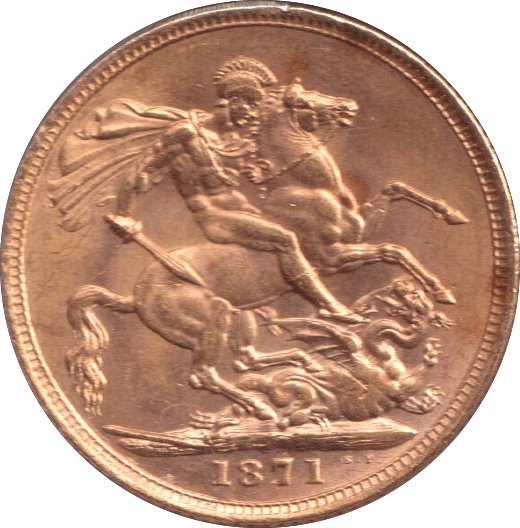 1871 GOLD SOVEREIGN ( UNC ) - SOVEREIGN - Cambridgeshire Coins