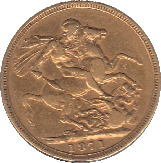 1871 GOLD SOVEREIGN ( VF ) - Sovereign - Cambridgeshire Coins