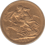 1871 GOLD SOVEREIGN ( VF ) - Sovereign - Cambridgeshire Coins