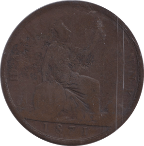 1871 HALFPENNY ( FAIR ) - HALFPENNY - Cambridgeshire Coins