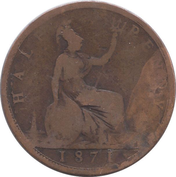 1871 HALFPENNY ( FAIR ) - HALFPENNY - Cambridgeshire Coins
