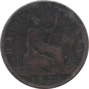 1871 HALFPENNY ( FINE ) - Halfpenny - Cambridgeshire Coins