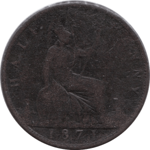 1871 HALFPENNY ( FINE ) - Halfpenny - Cambridgeshire Coins