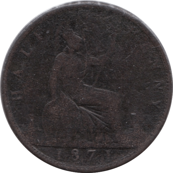1871 HALFPENNY ( FINE ) - Halfpenny - Cambridgeshire Coins