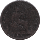 1871 HALFPENNY ( FINE ) - Halfpenny - Cambridgeshire Coins
