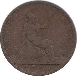 1871 HALFPENNY ( FINE ) - HALFPENNY - Cambridgeshire Coins