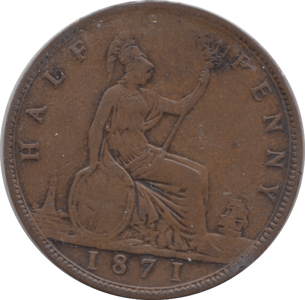 1871 HALFPENNY ( FINE ) - Halfpenny - Cambridgeshire Coins