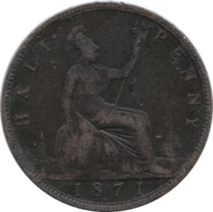 1871 HALFPENNY ( NF ) B - Halfpenny - Cambridgeshire Coins