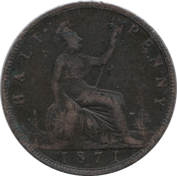 1871 HALFPENNY ( NF ) B - Halfpenny - Cambridgeshire Coins