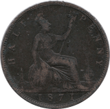 1871 HALFPENNY ( NF ) B - Halfpenny - Cambridgeshire Coins