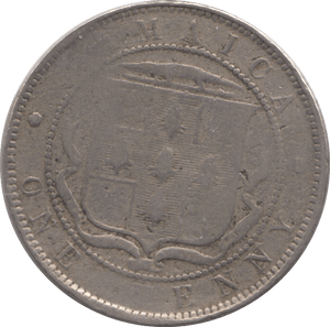 1871 JAMAICA ONE PENNY - WORLD COINS - Cambridgeshire Coins