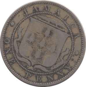 1871 JAMAICA PENNY - WORLD COINS - Cambridgeshire Coins