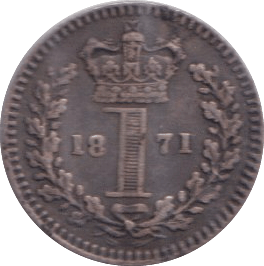 1871 MAUNDY ONE PENNNY ( VF ) - MAUNDY ONE PENNY - Cambridgeshire Coins