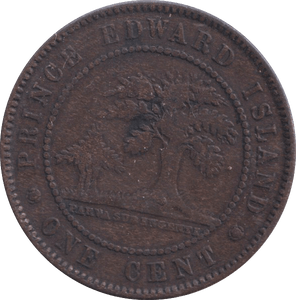 1871 ONE CENT PRINCE EDWARD ISLAND - WORLD COINS - Cambridgeshire Coins