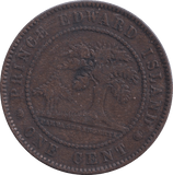 1871 ONE CENT PRINCE EDWARD ISLAND - WORLD COINS - Cambridgeshire Coins