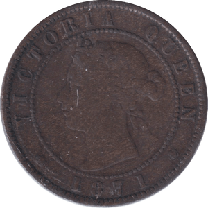 1871 ONE CENT PRINCE EDWARD ISLAND - WORLD COINS - Cambridgeshire Coins