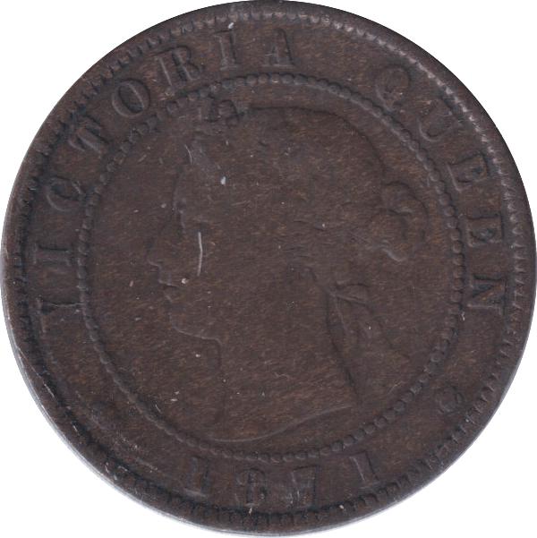 1871 ONE CENT PRINCE EDWARD ISLAND - WORLD COINS - Cambridgeshire Coins