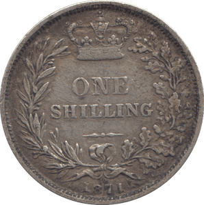 1871 ONE SHILLING ( GF ) - SHILLING - Cambridgeshire Coins