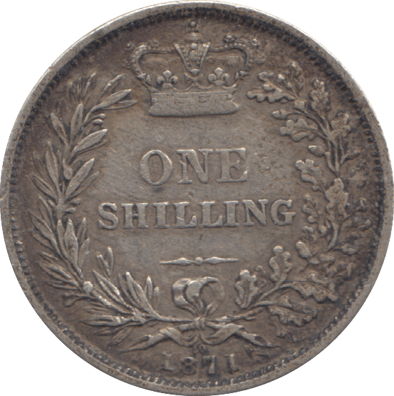 1871 ONE SHILLING ( GF ) - SHILLING - Cambridgeshire Coins