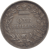 1871 ONE SHILLING ( GF ) - SHILLING - Cambridgeshire Coins