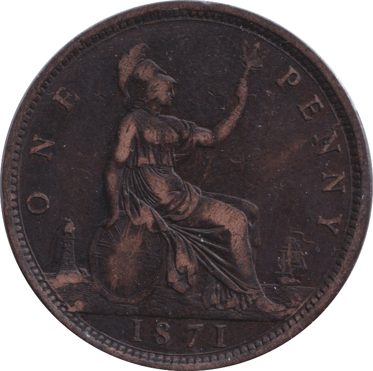 1871 PENNY ( VF ) - PENNY - Cambridgeshire Coins