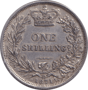 1871 SHILLING ( EF ) - SHILLING - Cambridgeshire Coins