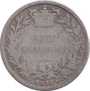 1871 SHILLING ( FAIR ) - SHILLING - Cambridgeshire Coins