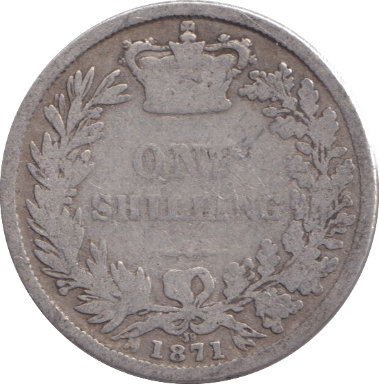 1871 SHILLING ( FAIR ) - SHILLING - Cambridgeshire Coins