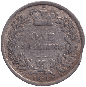 1871 SHILLING ( FINE ) - SHILLING - Cambridgeshire Coins