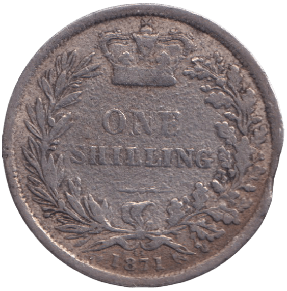 1871 SHILLING ( FINE ) - SHILLING - Cambridgeshire Coins