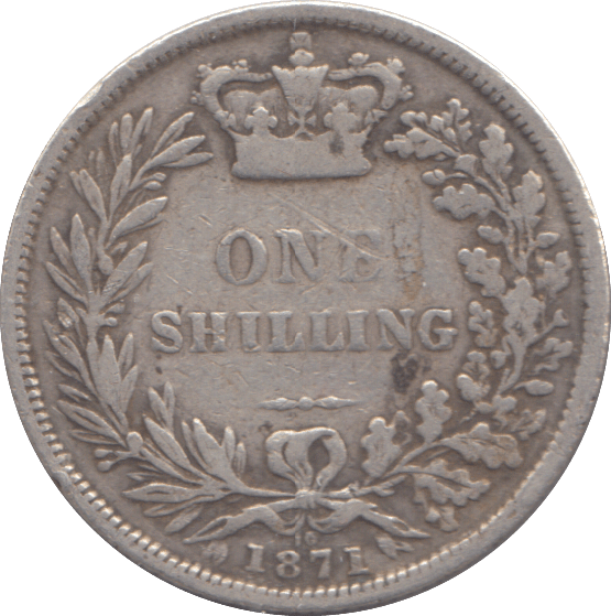 1871 SHILLING ( FINE ) - SHILLING - Cambridgeshire Coins