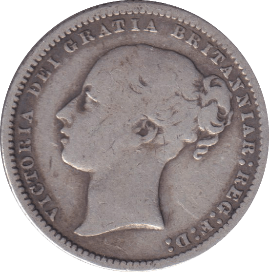 1871 SHILLING ( GF ) DIE 21 - SHILLING - Cambridgeshire Coins