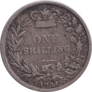 1871 SHILLING ( VF ) - SHILLING - Cambridgeshire Coins