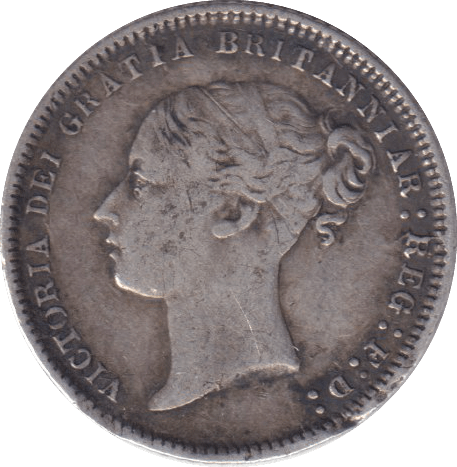 1871 SIXPENCE ( VF ) - SIXPENCE - Cambridgeshire Coins