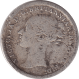 1871 THREEPENCE ( FINE ) - THREEPENCE - Cambridgeshire Coins