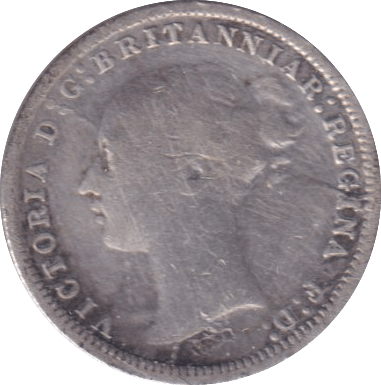 1871 THREEPENCE ( FINE ) - THREEPENCE - Cambridgeshire Coins