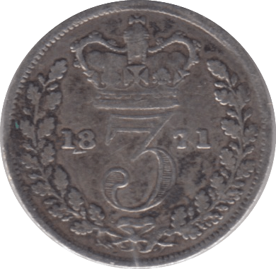1871 THREEPENCE ( NF ) - THREEPENCE - Cambridgeshire Coins