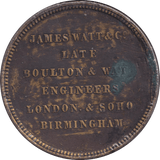 1871 WATT + BOULTON MEDAL BIRMINGHAM - MEDALS & MEDALLIONS - Cambridgeshire Coins