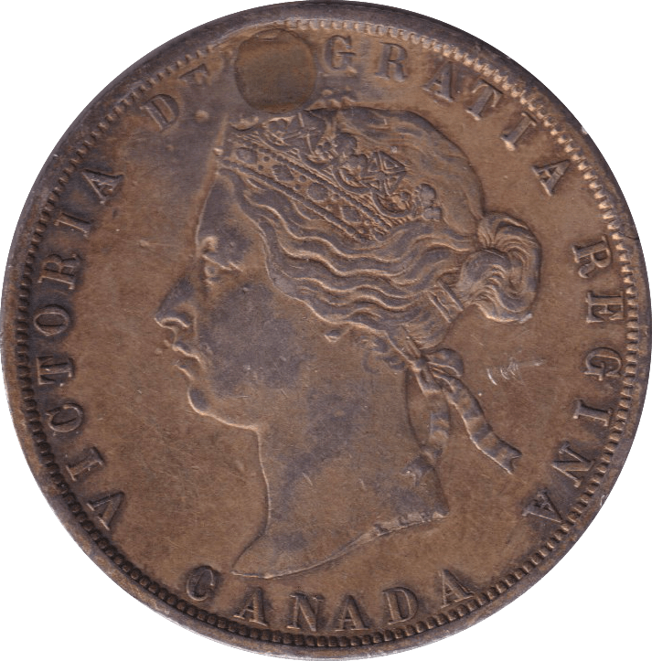 1872 50 CENTS CANADA - SILVER WORLD COINS - Cambridgeshire Coins