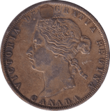 1872 50 CENTS CANADA - SILVER WORLD COINS - Cambridgeshire Coins