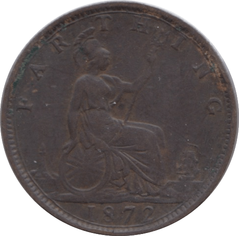 1872 FARTHING ( GVF ) - Farthing - Cambridgeshire Coins