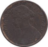 1872 FARTHING ( GVF ) - Farthing - Cambridgeshire Coins
